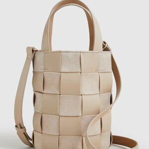J Crew Leather & Suede Bucket Bag